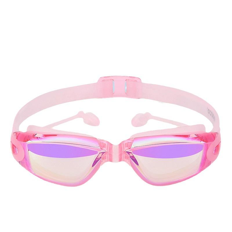 Children's Swimming Goggles One-piece Earplugs Waterproof and Anti-fog HD Men's and Women's Swimming Goggles and Diving Equipment