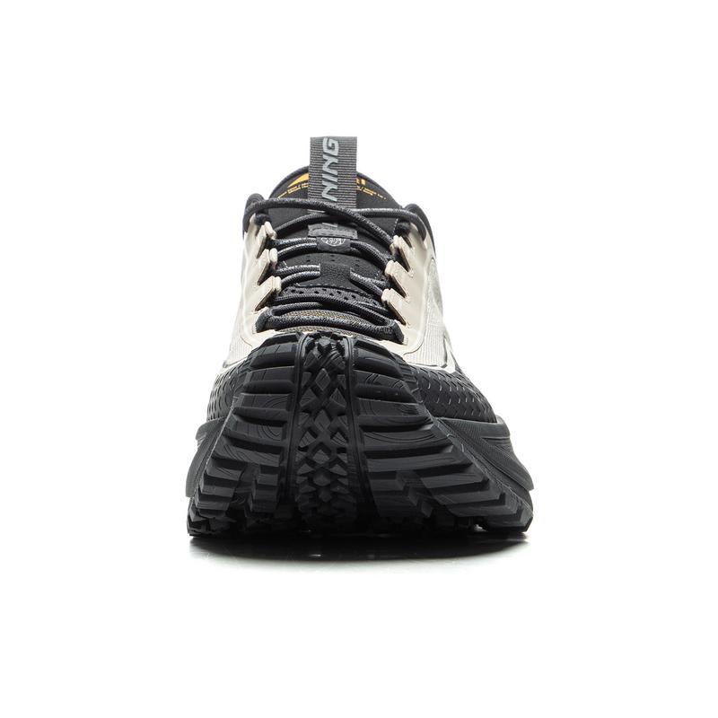 LiNing CF Su Xingchuan Cushioning Abrasion Resistant Support Reflective Low Top Outdoor Hiking Shoes Unisex Black Gray