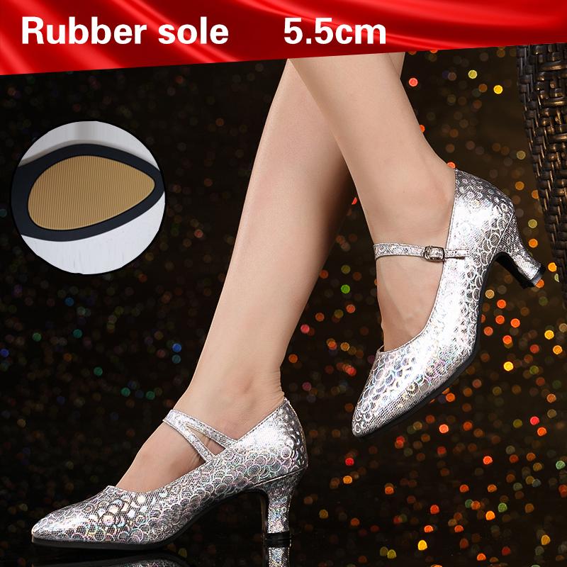 

Взуття для бальних танців для дівчаток Латинське танго Сучасне танцювальне взуття Закриті босоніжки Взуття для домашніх танців Жіноче взуття 36 срібний
