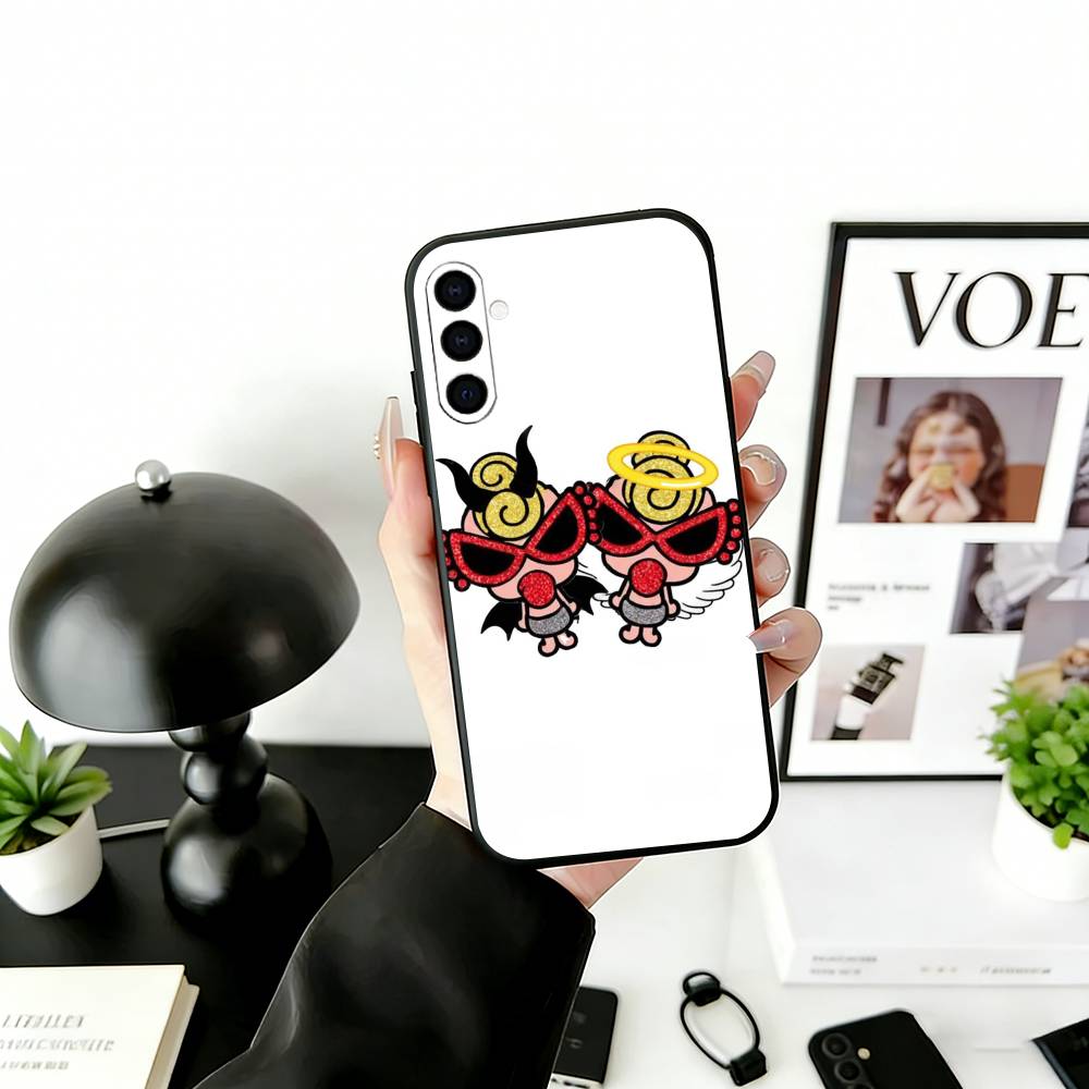 

C-cute H-Hysteric M-Min Phone Case For Samsung Galaxy A73,A72,A71,A70,A53,A52,A51,Soft Silicone Black Cover Samsung a32 5g
