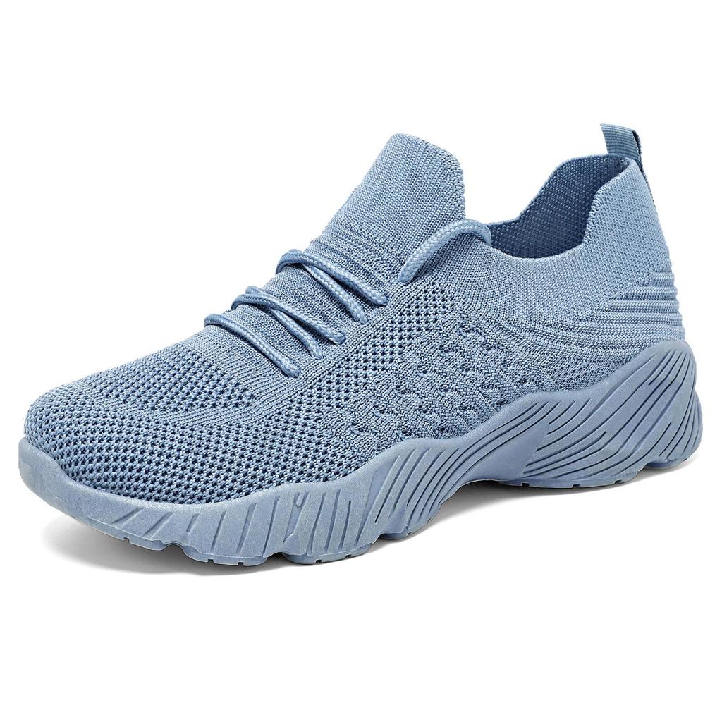 Women's European & American Style Breathable Flyknit Sneakers - Lightweight, Large Size, Casual Sports Shoes