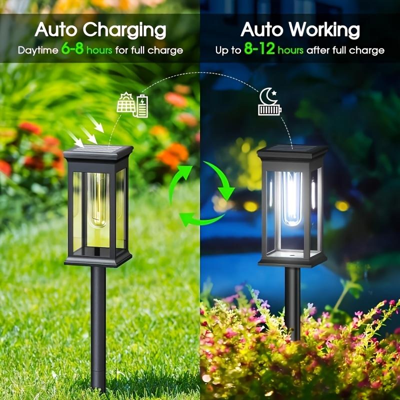 Solar Tungsten Lawn Lamp,LED Outdoor Ambient Lighting, Suitable for Courtyard, Garden, Villa, Driveway, and Festive Party Atmosphere Decoration