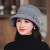 Mom Hat Women'S Season Bucket Hat Versatile Basin Hat Casual Bow Warm Old Man Hat