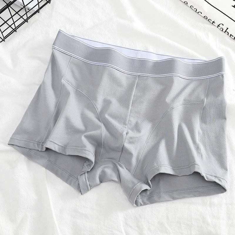 Men's Pure Cotton Mid-Waist Breathable Loose Plus Size Seamless Boxer Briefs