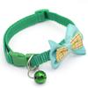 Adjustable Pets Cat Dog Collars Cute Bow Tie With Bell Pendant Necklace Fashion Necktie Safety Buckle Pet Clothing Accessoreis