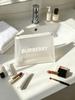 Burberry Frosted Clear PVC Makeup Bag Printed Logo Portable Zipper Cosmetic Pouch for Women Travel Daily Storage
