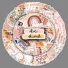 50 Boho Style Inspirational English Personalized Text Guka Hand Account Decorative Suitcase Stickers