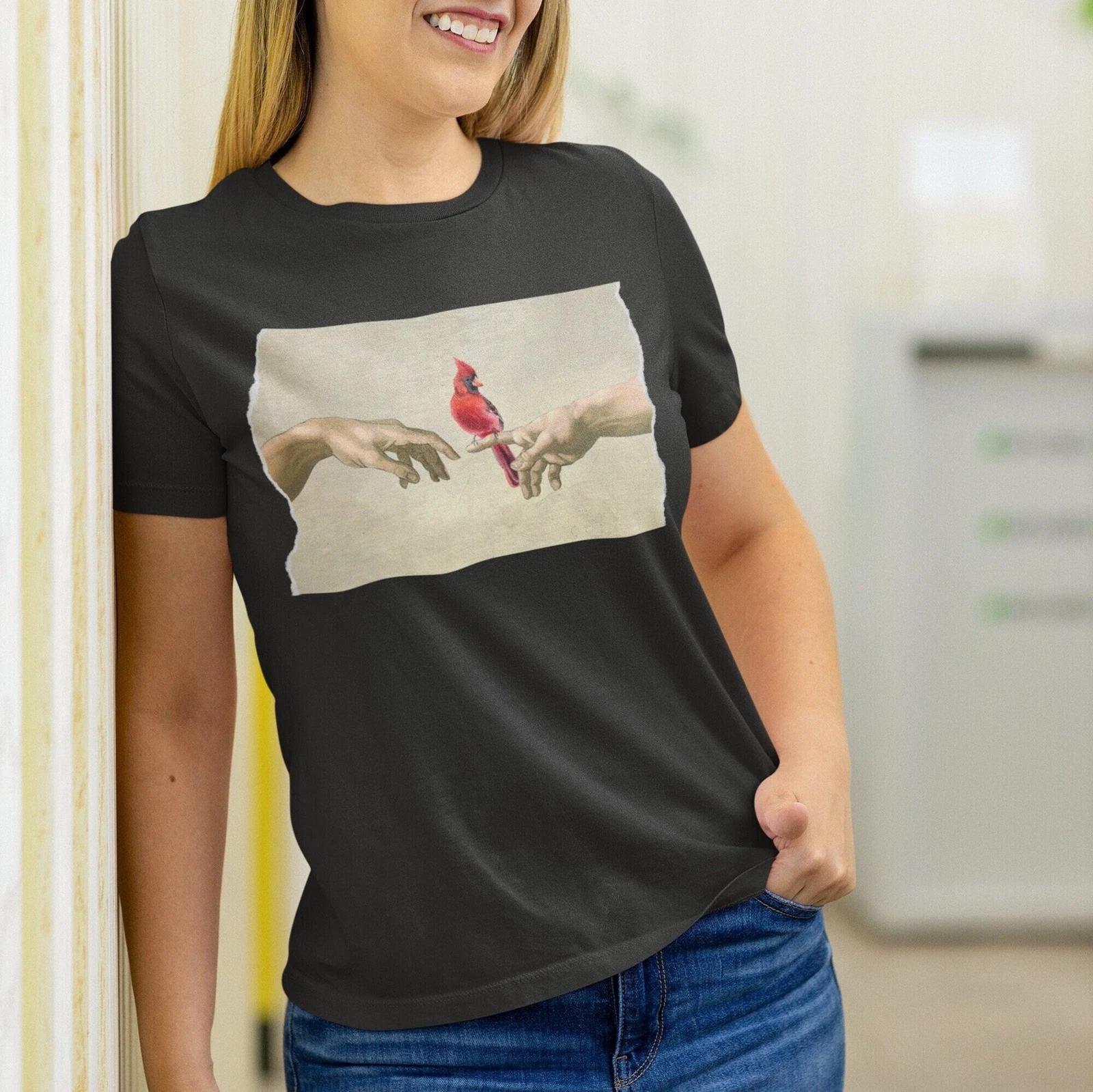 The Creation of Cardinal Bird T-shirt 3XL