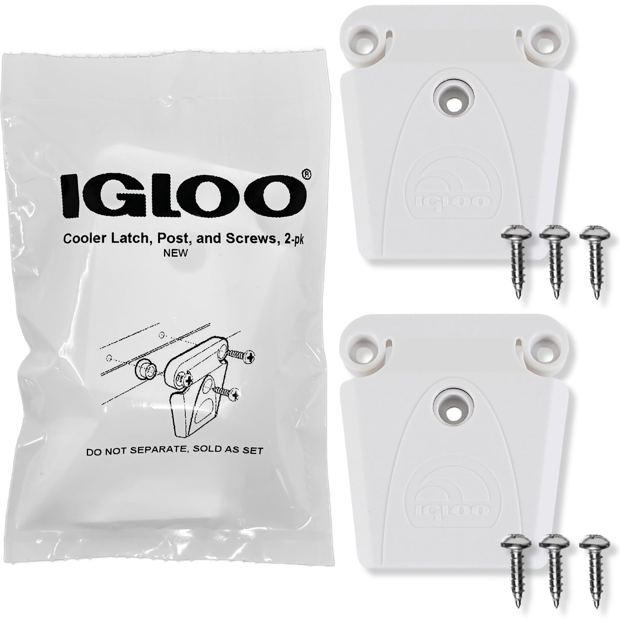 

Set of 2 Igloo Cooler Latch Posts Screws by Igloo & (Part #24013)