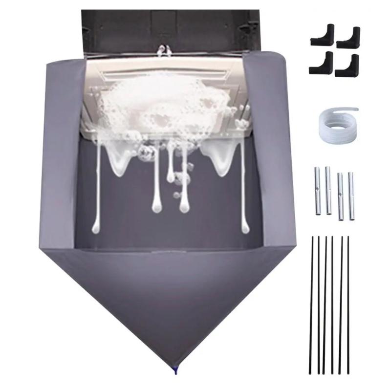Waterproof Air Conditioner Cover Air Conditioning Cleaning Cover Fabric Service Bag Suitable for Office Industry Use