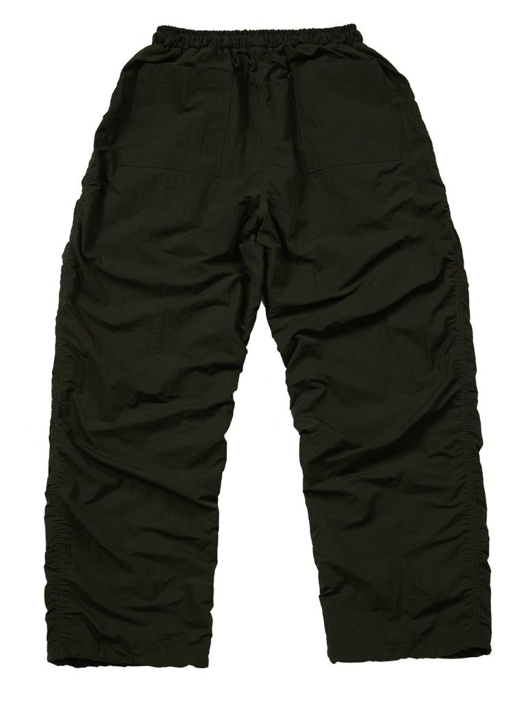 JANGJINSEOK Nylon Shirred Pants (Khaki)