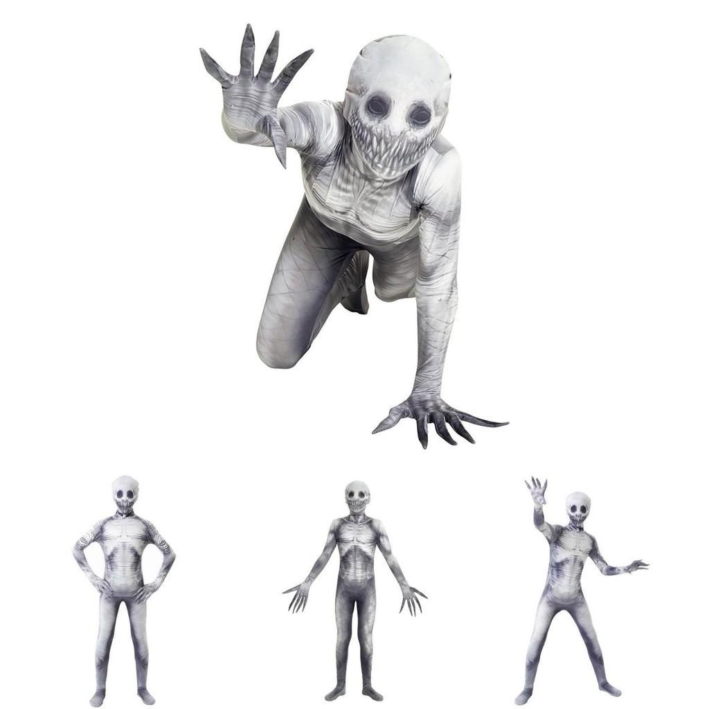 Werde zur Creepypasta-Legende mit dem Rake Morphsuit-Kostüm für Halloween