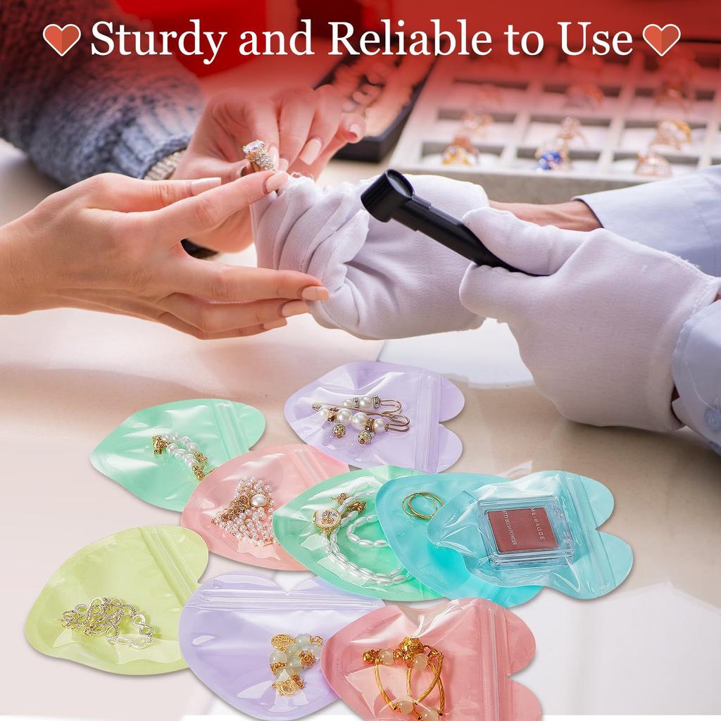 Gift Bags Multicolor Favor Bags Heart Shaped Bags For Candy Storage Small Items