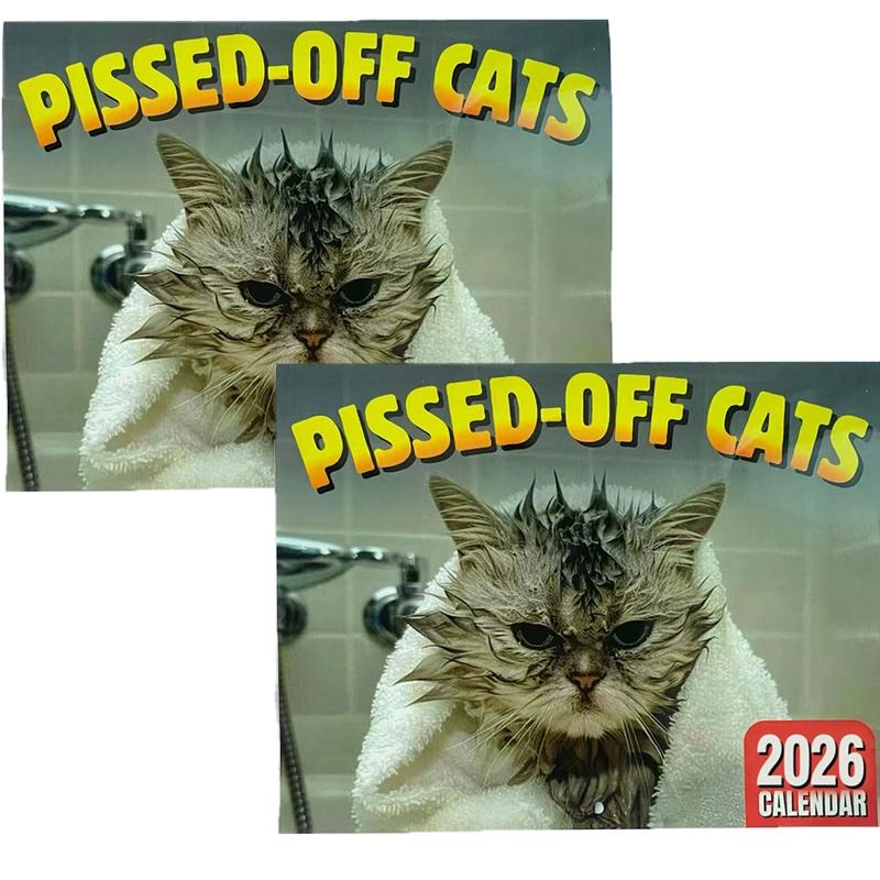 2026 Wall Calendar Cat Theme Calendar Monthly Vertical Holidays Reminder Scheduling Tool Funny Family Planner Calendar Gift Wall