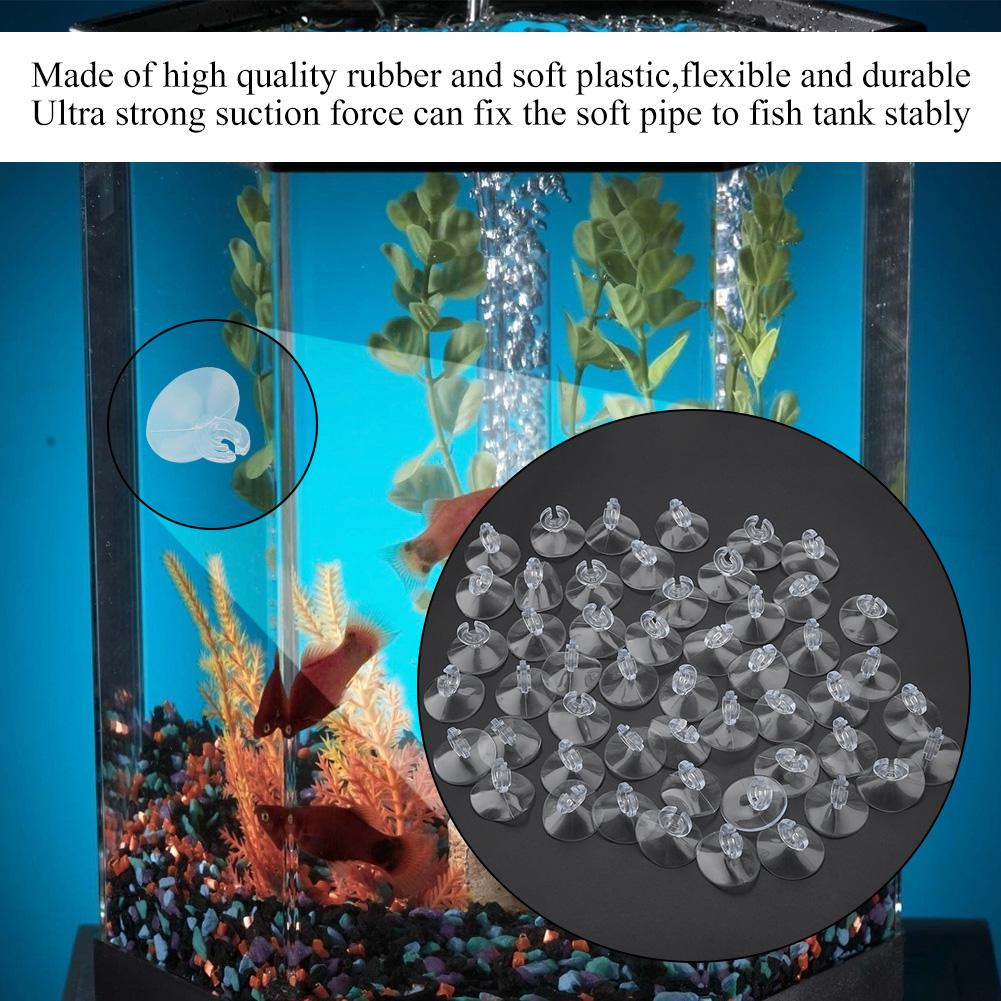 50pcs Aquarium Sucker Clips Airline Tube Holders Clamps Fish Tank Hose Holder Clips