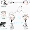 Zinc Alloy Retractable Badge Reel & Epoxy Lanyard ID Holder Set