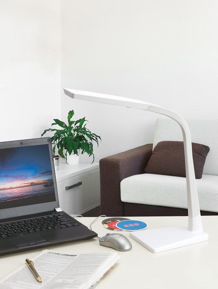 GENTOS LED Desk Light Lumisus S57 [400 Lumens] White DK-S57CWH