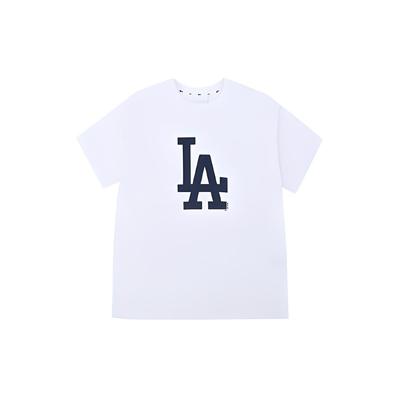 MLB American Vintage Basic Logo Print Sports Crew Neck Short Sleeve T-Shirt Unisex Tops White 31TS09031-07W