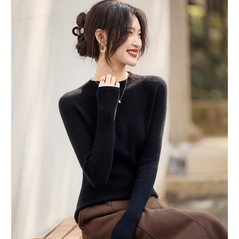 Women's Elegant Luxury Cashmere Blend Half-High Neck Sweater