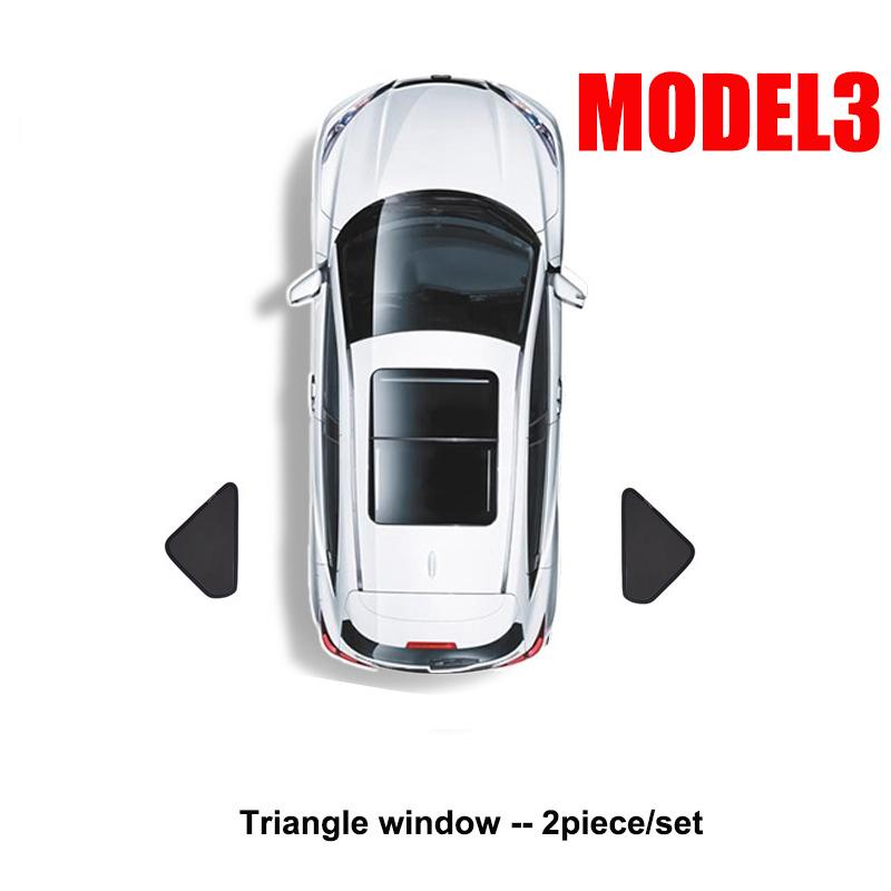 Car Side Window Sunshade for Tesla Model 3 Model Y Full Privacy Sun Shades Front Rear Windshield Window Glass Screen Accessories