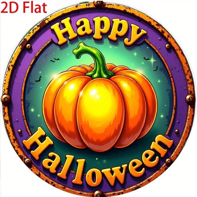 2D Flat Hanging Decorative Metal Sign Hand Painted Art