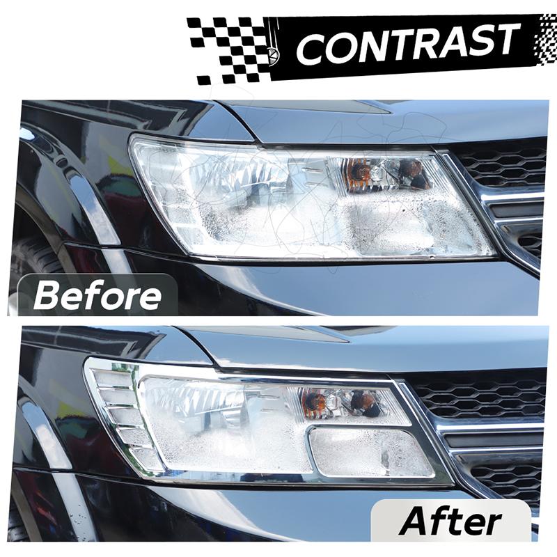 Car Front Headlight Covers  ABS Lamp Decoration For Dodge Journey 2011-2020 Exterior Accessoriess 