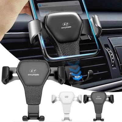 1Pcs Car Phone Holder Vent Bracket GPS Navigation Mobile Car Styling For Hyundai Tucson 2021 Accent I10 I20 Kona Getz Solaris I30 Creta