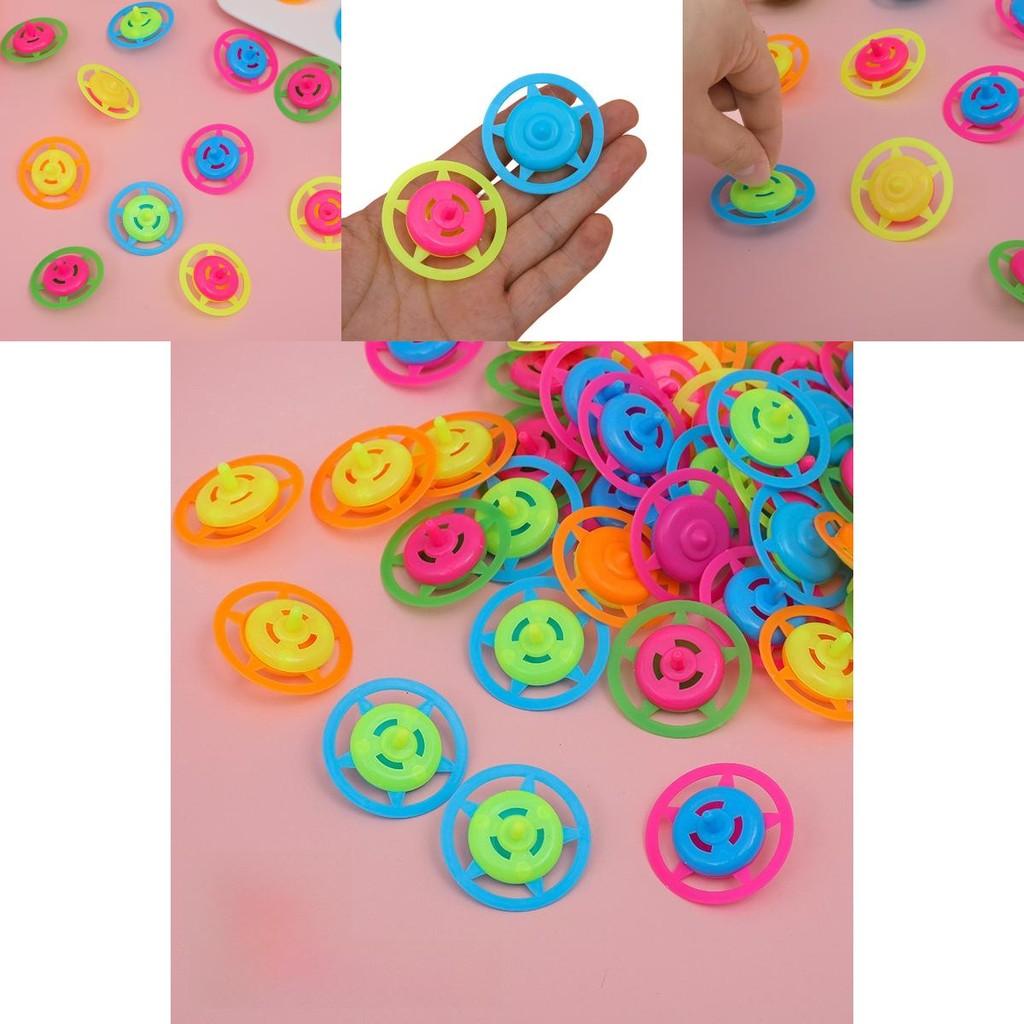 Retro Plastic Spin Gyroscope Toy For Kids With Handheld Operation And Bright Colors Gift Idea