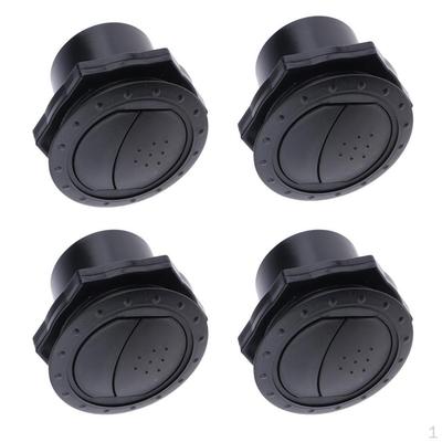 4ks Kulatá mřížka větracího otvoru pro obytný vůz, loď, jachtu 70x45mm