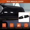 2PCS Rear View Mirror Cover Left Right Side ABS Black Door Wing Mirror Cover Cap for Mazda 3 Mazda 6 2003-2008