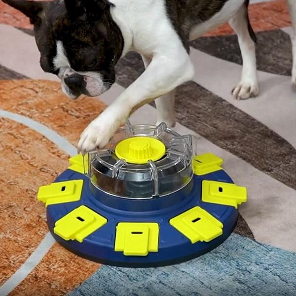 Maxley Puppy Nose Work Bang Bangi Snack Puzzle Dog Toy, Navy