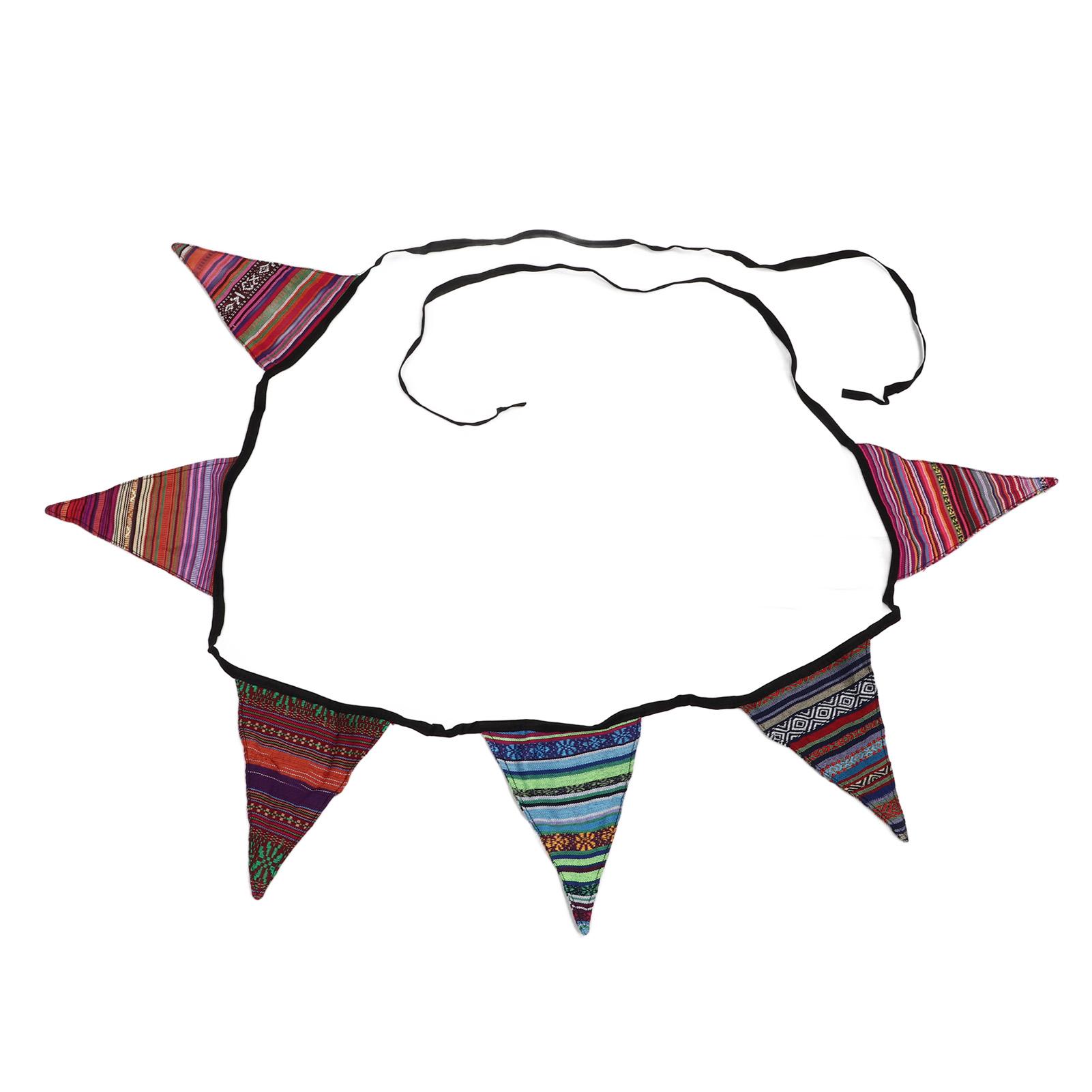 Camp Triangle Flag Outdoor Hanging Pennant 6 Flags Colorful for Camping Tent Decor