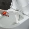 Yousheng Toilet Brush Dense PP Bristles Curved Long Handle Swan Shape Bathroom Brush with Leak-Proof Removable