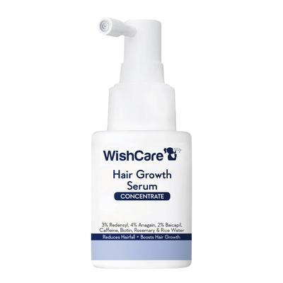 WishCare Plaukų augimo serumo koncentratas 20 ml su Redensyl, Anagain, kofeinu ir biotinu tankesniems plaukams
