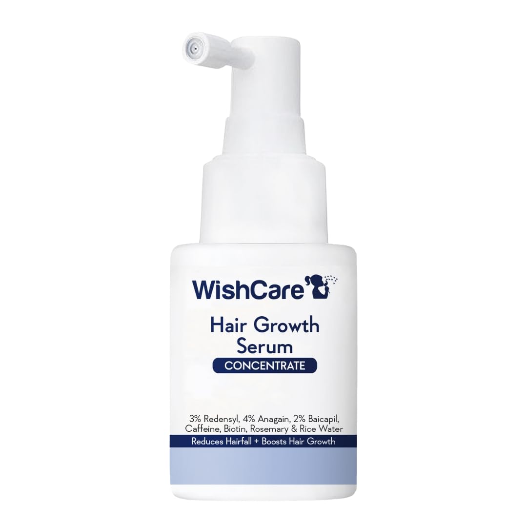

WishCare Hair Growth Serum Concentrate 20ml With Redensyl, Anagain, Caffeine & Biotin for Fuller Hair