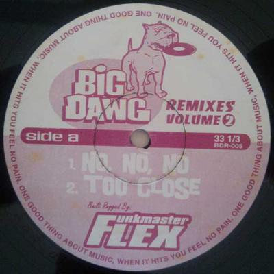 12inch Record FUNKMASTER FLEX - Big Dawg Remixes Volume 2 BDR005 Big Dawg US Dance & Electronica Used