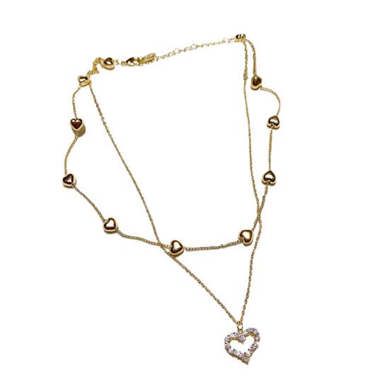 

Женское ожерелье, инкрустированное художественным декоративным кулоном в форме сердца, ожерелье для вечеринки