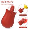 Rose-Tongue Licking Vibrator For Women Dildo G Spot Vibrators Clitoral Nipple Licker Stimulation Adult Anal Sex Toy For Couples