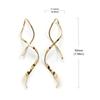 Spiral Threader Earrings Spiral Earrings Spiral Line Earrings Spiral Ear Line Stainless Steel Material Dangling Earrings