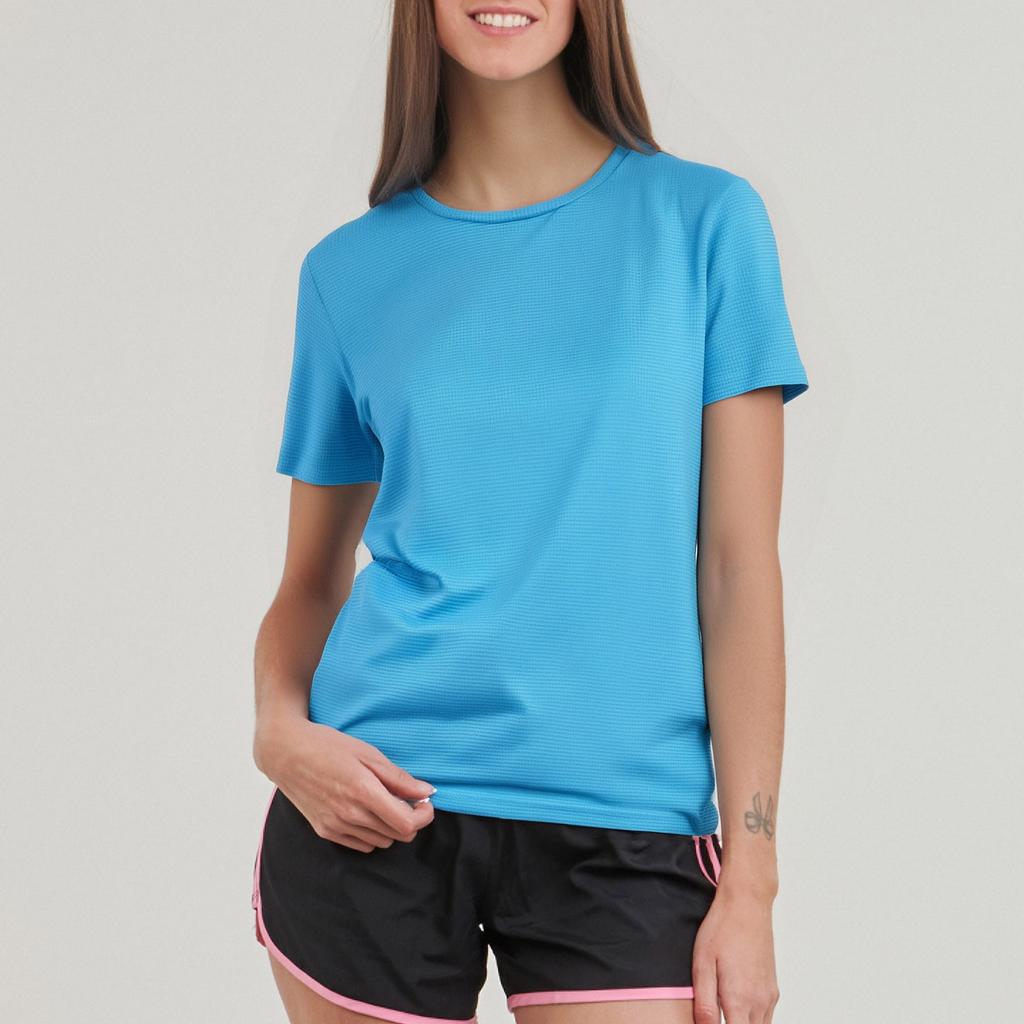 Ladies' Casual Solid Color Sports Quick Drying Clothes Fitness Short Sleeved T-shirt
