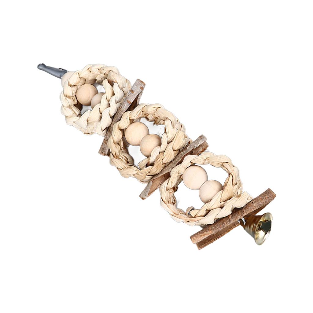 Parrot Chewing Toys Safe Corn Husk Cage Toys Interesting Anxiety Reduction Hanging Toys for Birds Hamsters Rabbits