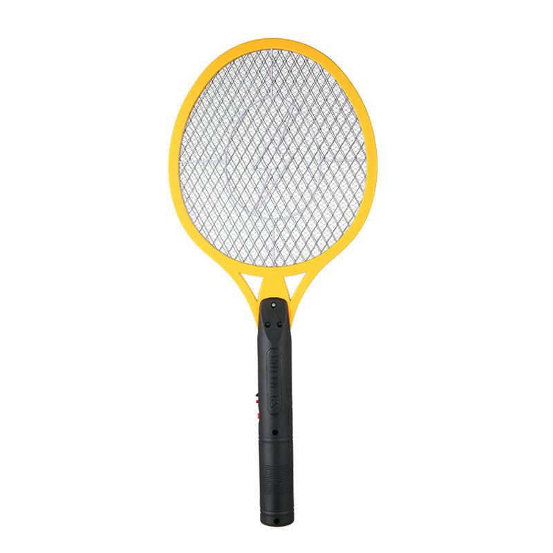 Rechargeable Electric Mosquito Swatter with Large Mesh and Flat Plug - Portable Lightning Type Insect Repellent.