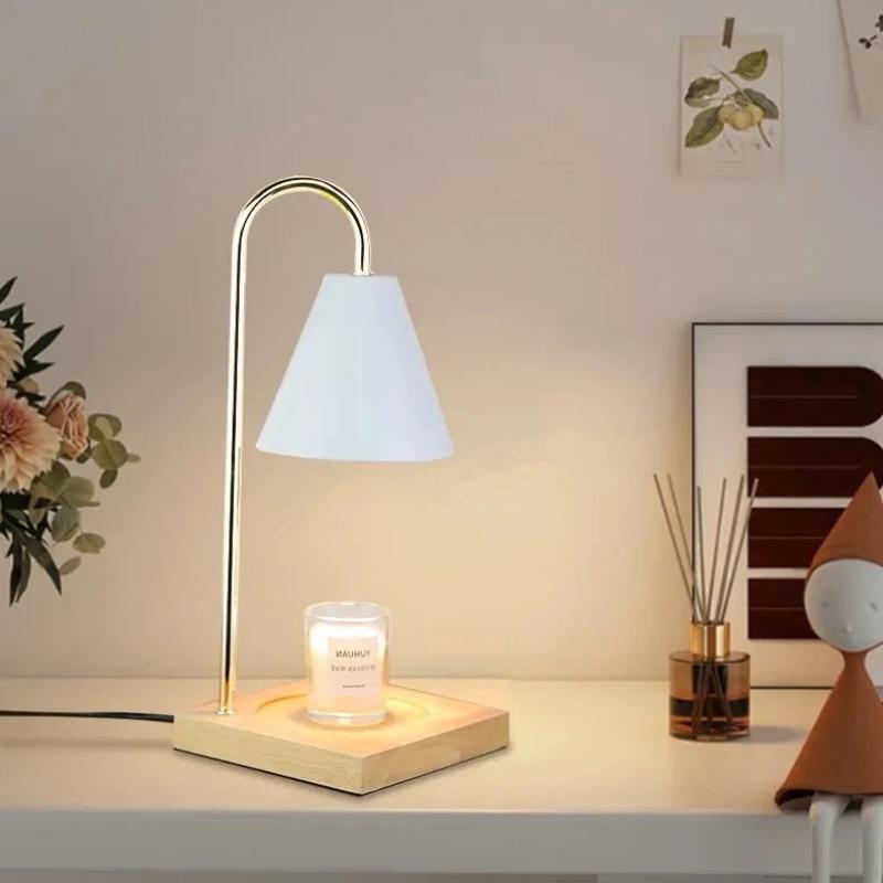 Wax Melting Lamp Aromatherapy Retro Desk Lamp Rechargeable Timed Desk Lamp Bedroom Desktop Bedside Desk Lamp