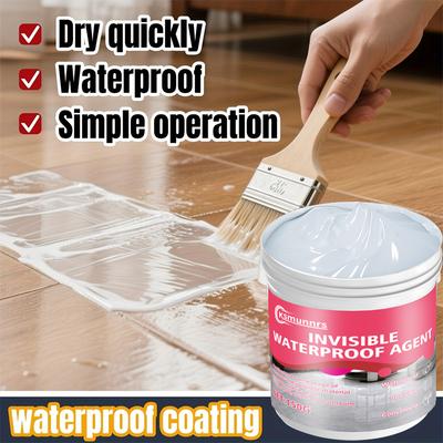 Waterproof Sealant Gel - Transparent Quick-Dry Strong Bonding Adhesive, Invisible Waterproofing Agent for Floors, Walls, Roofs,