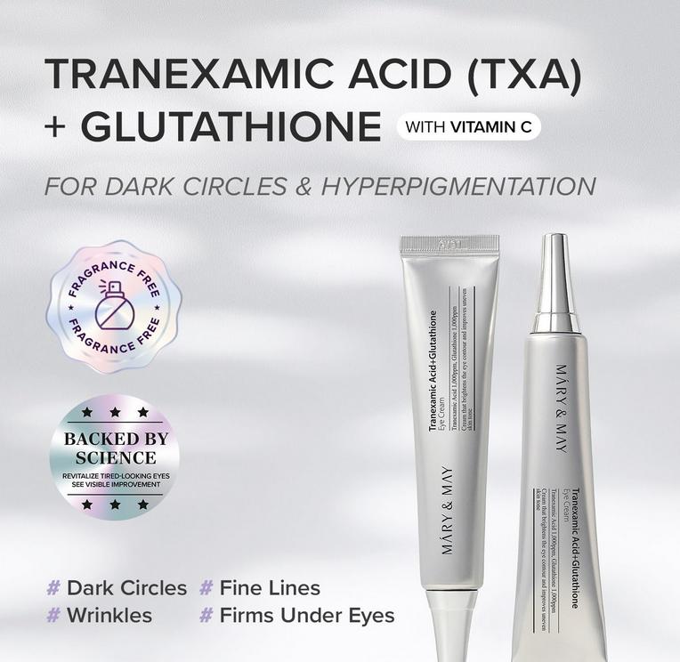 Mary&May Glutathione Eye Cream Special Set (30g+12g X2) / Anti-Aging, Nourishing, Moisturizing, Korean Cosmetics, Kbeauty