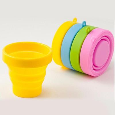Taza Plegable Retráctil de Silicona Portátil con Tapa Vaso para Beber Telescópico Colapsable para Viaje Camping