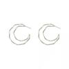 Retro Double Layer Irregular Curve Earrings - Women's Summer Small Design