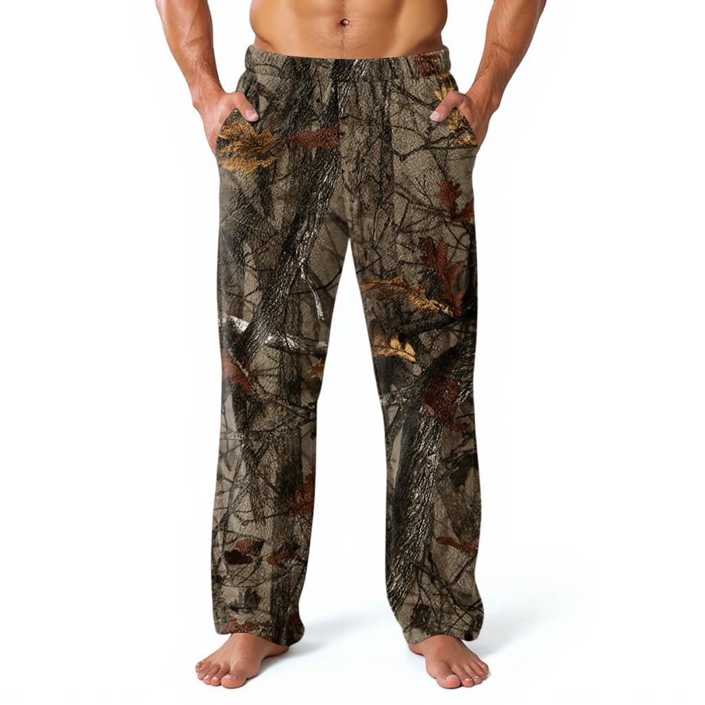 Herren Pyjamahose Bequeme Hose Mit Taschen Weiche Loungewear Nachtwäsche Lässige Pyjamahose