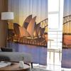 Sydney Dusk Bridge Sea Tulle Curtains for Bedroom Hall Living Room Decor Chiffon Curtain for Balcony Kitchen Home Drapes