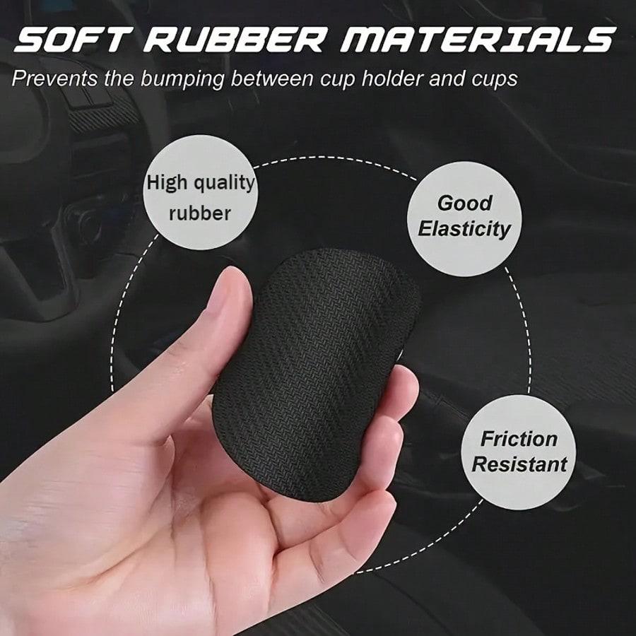 Cow Leopard Print Style 2 Pieces Car Cup Holder Coaster - Anti Slip, 2.8-Inch Made Of Natural Rubber, Washable, Weighing 15 Grams Per Piece